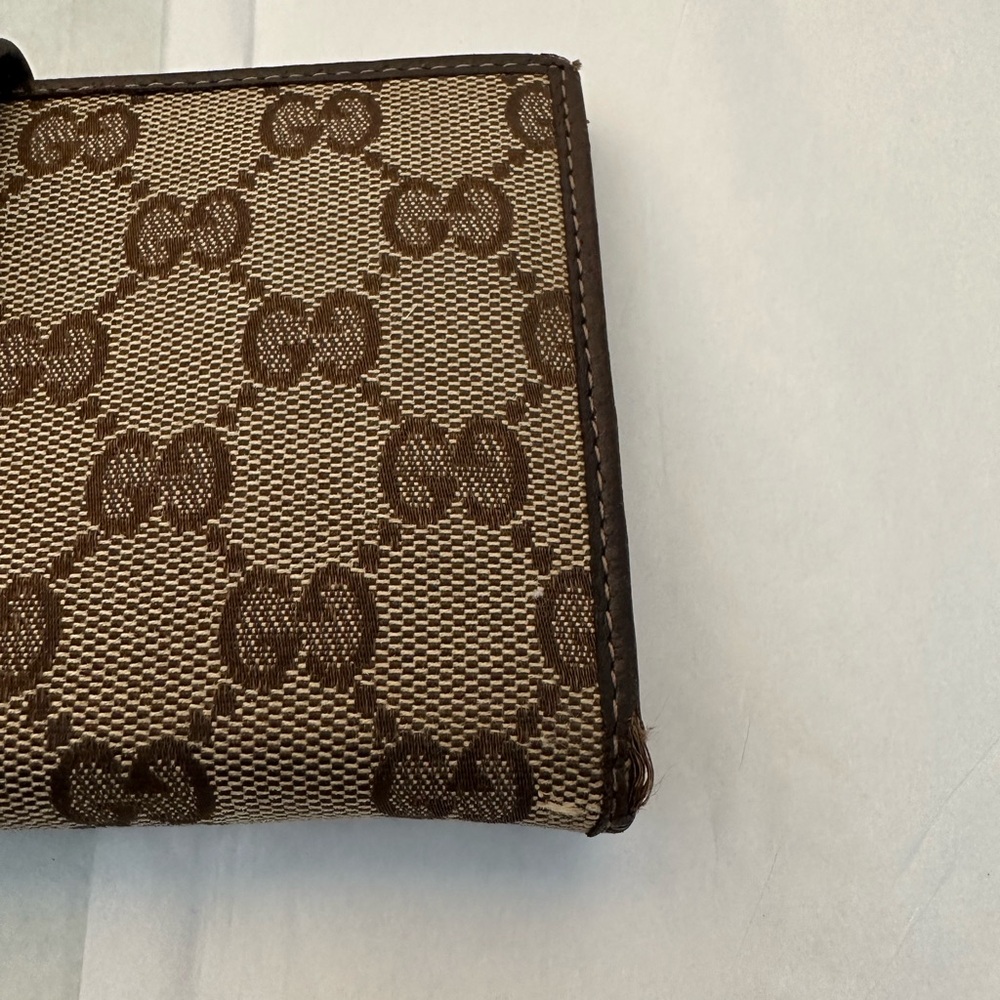 Gucci Brown Monogram Long Wallet Authentic - Picture 14 of 15